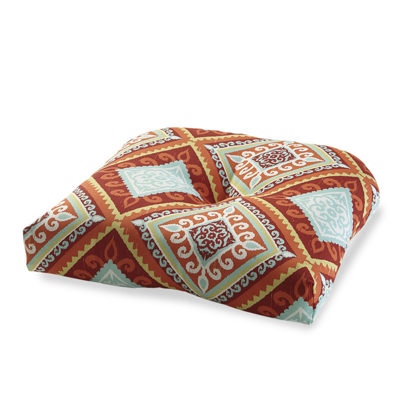 Red Barrel Studio Spanish Tile Indoor/Outdoor Seat Cushion Wayfair